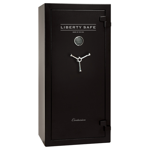 Black Liberty Safe on a white background