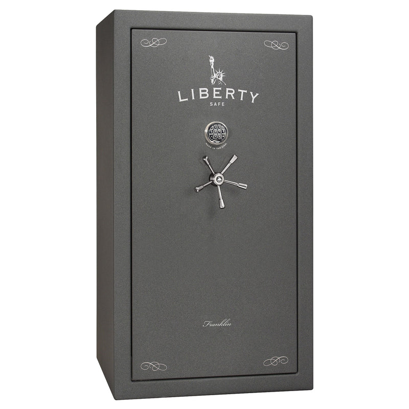 Franklin Series | Level 5 Security | 110 Minute Fire Protection | 40 | DIMENSIONS: 66.5"(H) X 36"(W) X 27.5"(D*) | Textured Granite | ProFlex Modular Shelving – Closed Door
