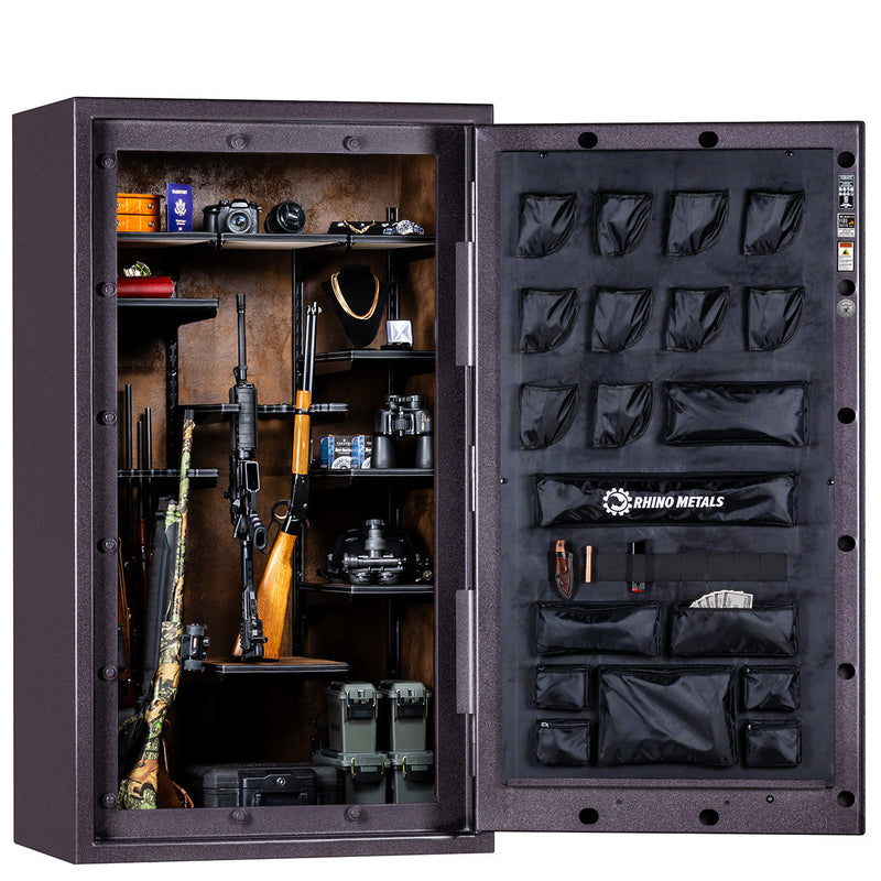 Rhino Metals | Lightning AX6033 | Blackstone Textured | Black Chrome Hardware | Mechanical Lock | Clearance