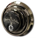 Black Chrome Mechanical Lock with Liberty Safe logo