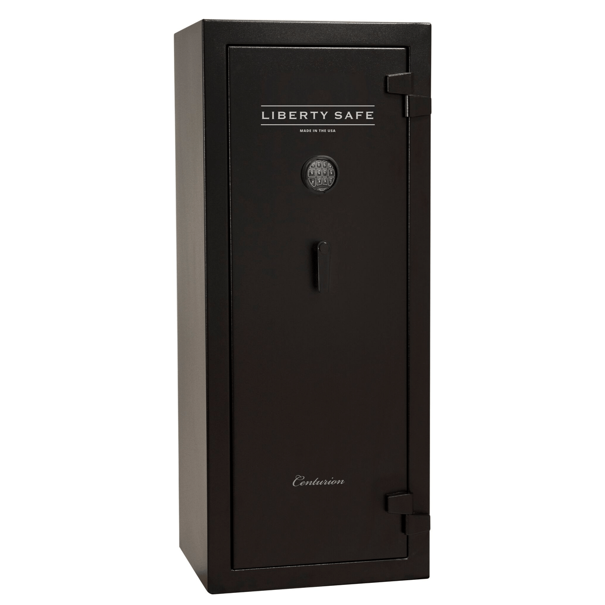 Liberty Safe Centurion 18 gun safe, closed door, showcasing a electronic lock and budget‑friendly security features.
