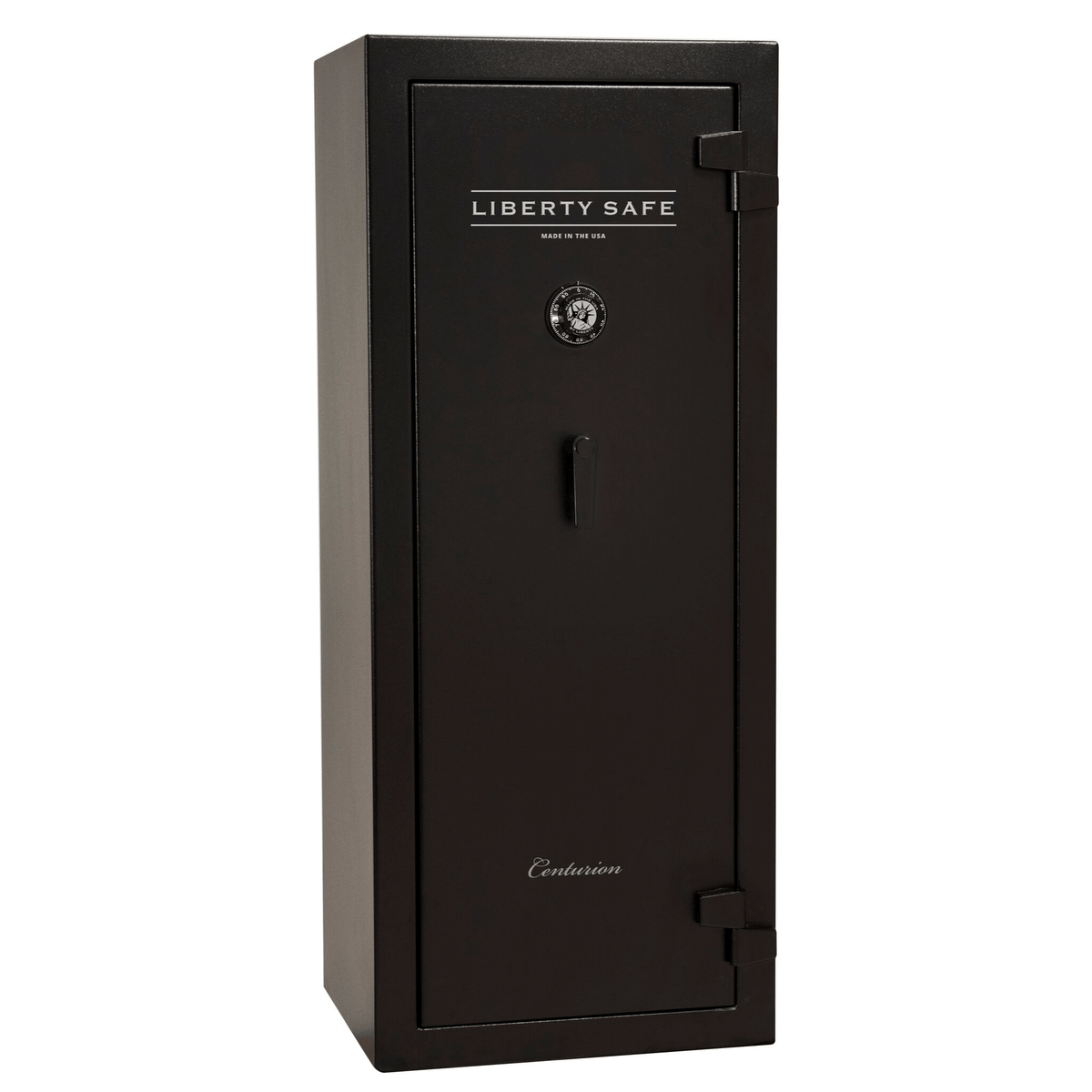 Liberty Safe Centurion 18 gun safe, closed door, showcasing a 30‑minute fire rating and budget‑friendly security features.