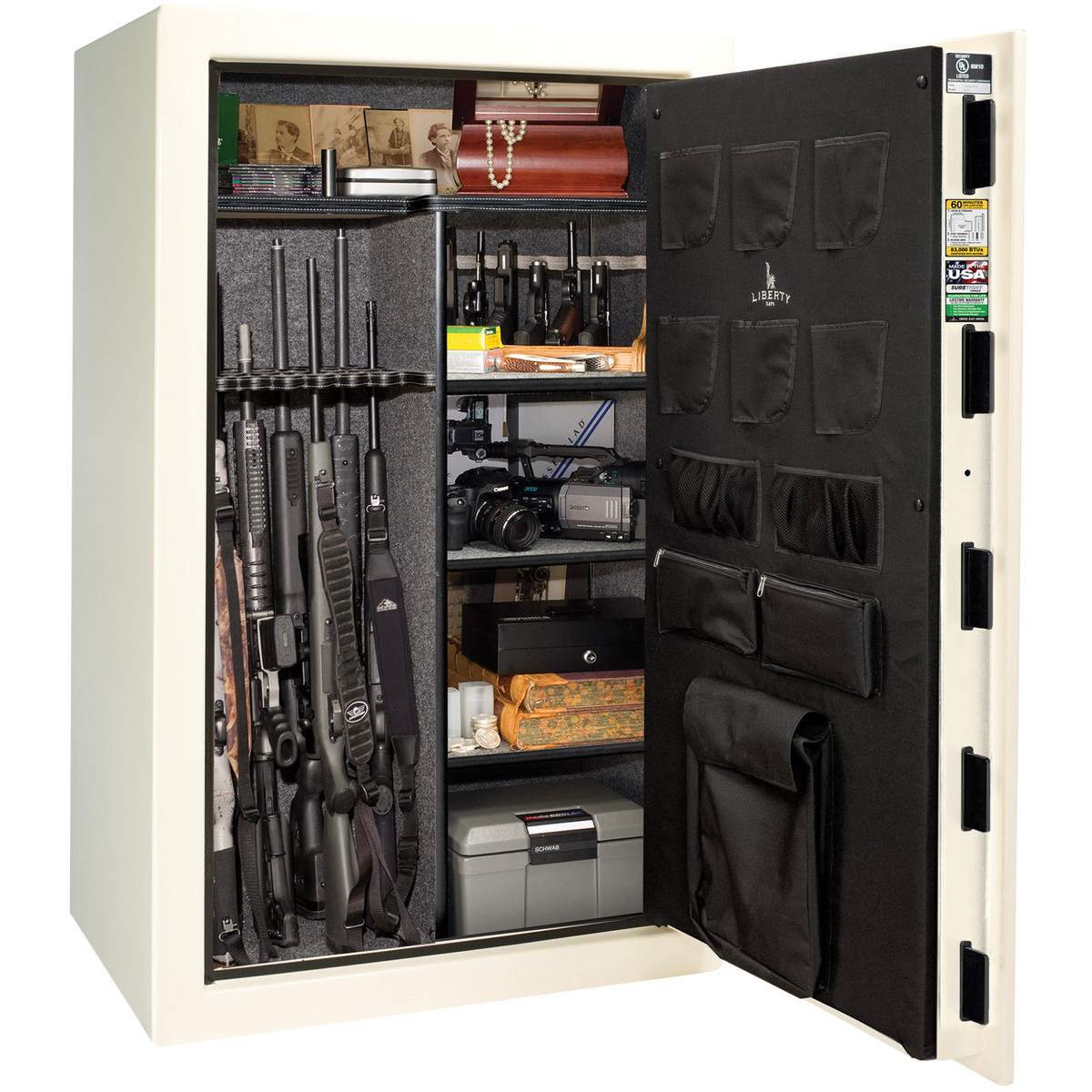 Liberty Safe | USA | White Gloss | Level 3 Security | 60 Minute Fire Protection - Labor Day 2025