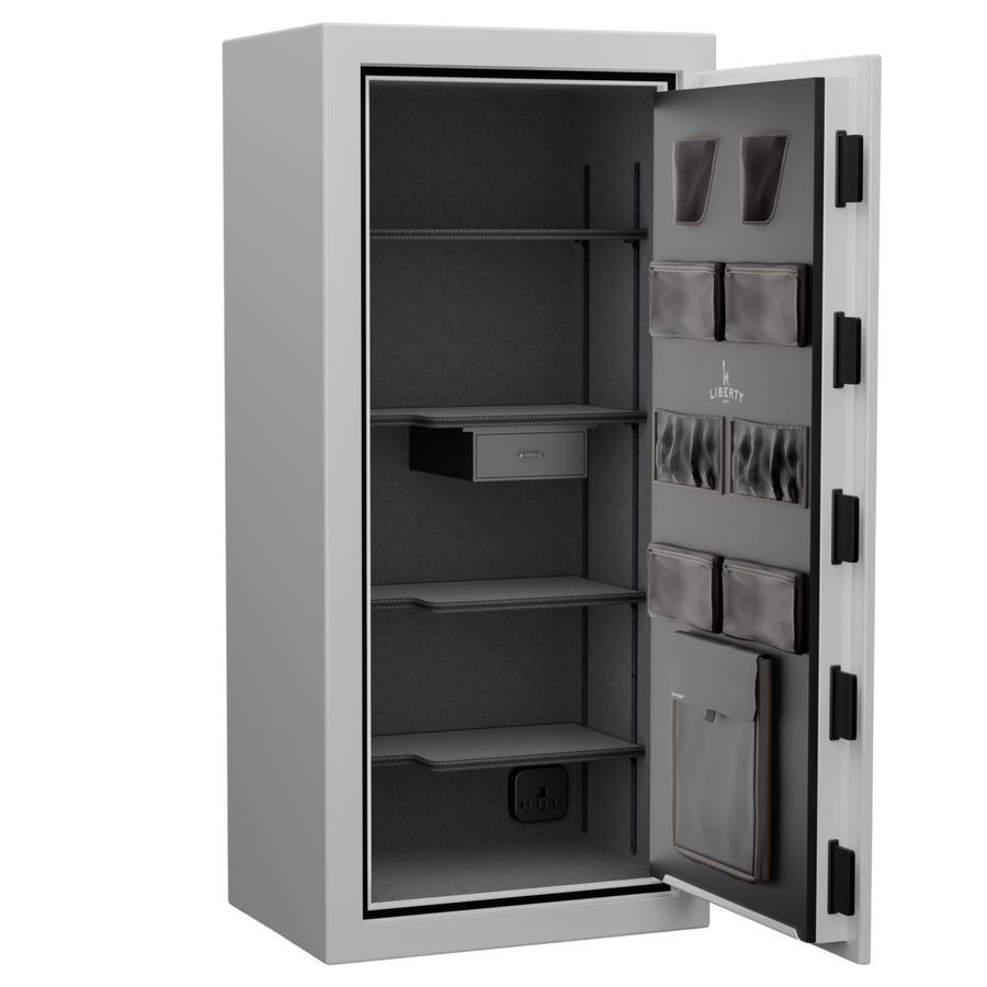 Liberty Safe | Home SE | Limited Edition | Icy White | Level 4 Security | 90 Minute Fire Protection open view