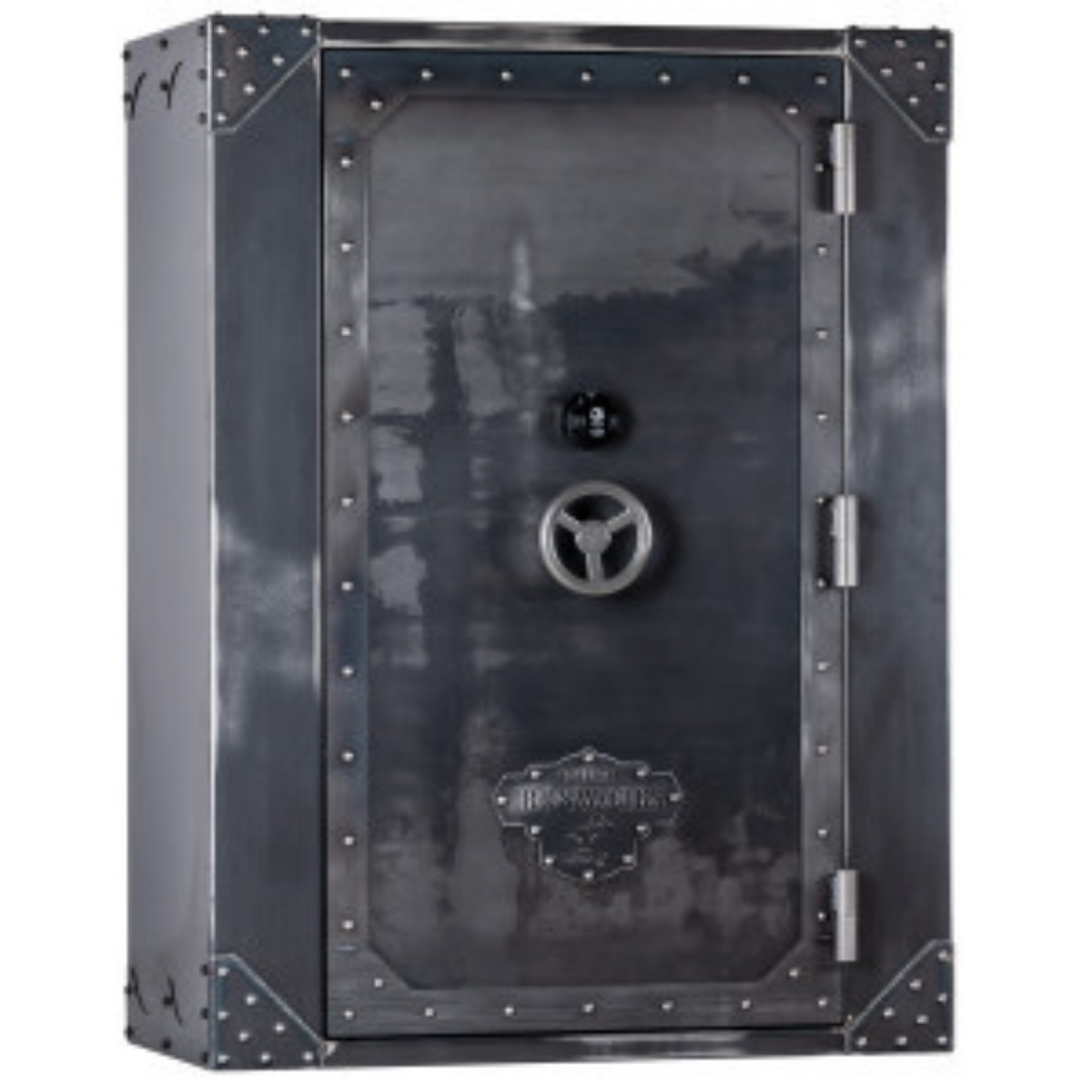 Rhino Metals Lightning Ironworks Series AIX7253 – 72&quot;H x 53&quot;W x 27&quot;D, 78 long gun safe with SafeX® Security System offering maximum defense in Atlanta.