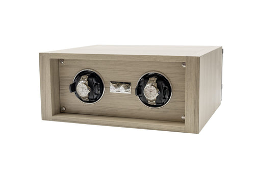 Liberty ProFlex dual watch winder accessory with two watches winding
