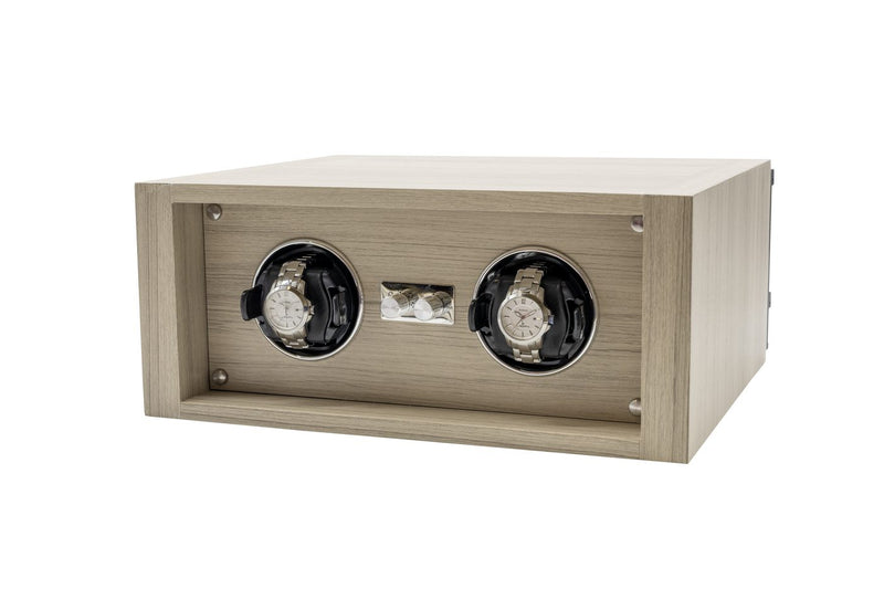 Liberty ProFlex dual watch winder accessory with two watches winding
